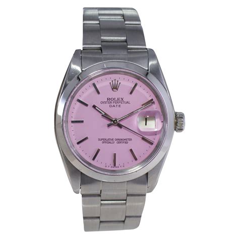 Rolex pink face for sale